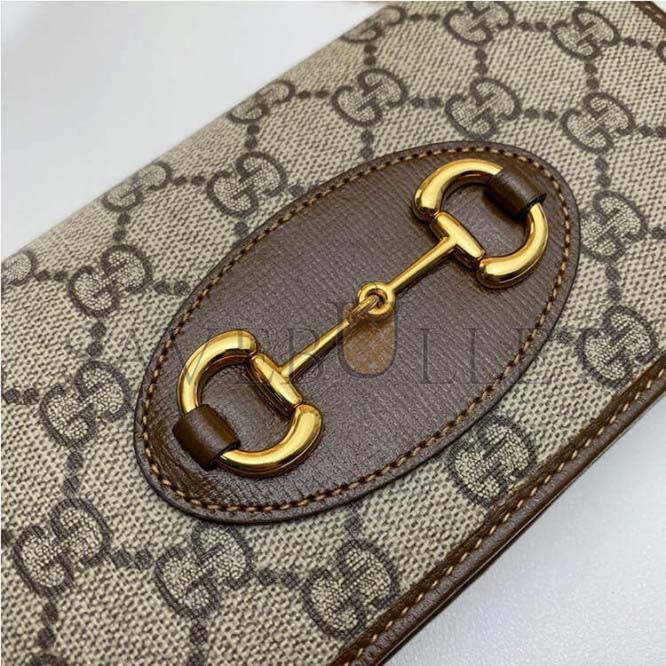 GUCCI HORSEBIT 1955 WALLET WITH CHAIN 621892 (21*19*2.5cm) GUCCI HORSEBIT 1955 WALLET WITH CHAIN 621892 (21*19*2.5cm)